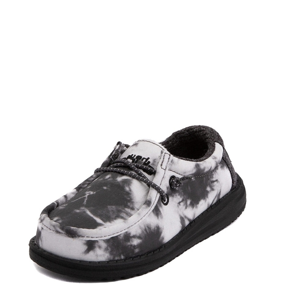 Hey Dude Kids' Black and Gray Shoes